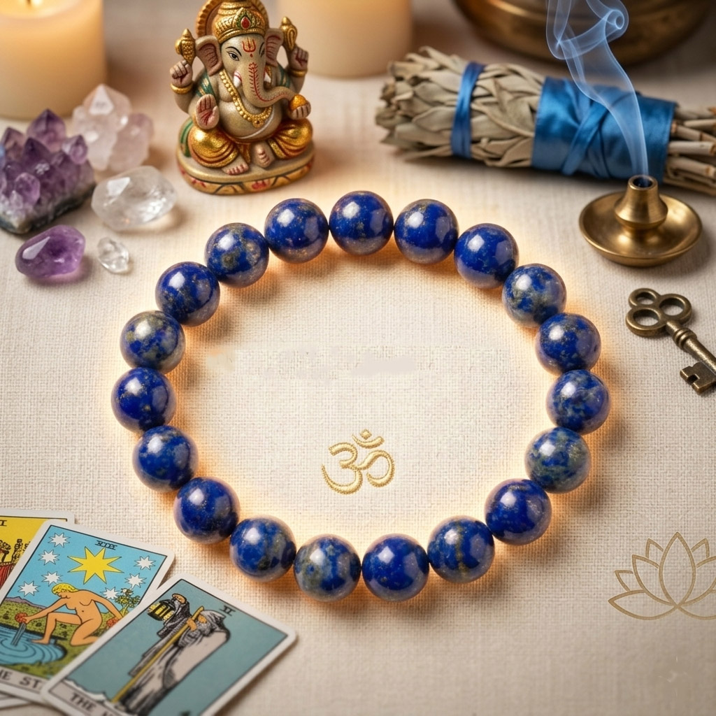 Original Lapis Lazuli Stones Bracelet for Women & Men ( Success & Confidence Crystal Bracelet | Wisdom & Leadership Stone ) - Image 5
