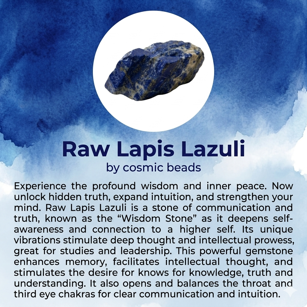 Original Lapis Lazuli Stones Bracelet for Women & Men ( Success & Confidence Crystal Bracelet | Wisdom & Leadership Stone ) - Image 7