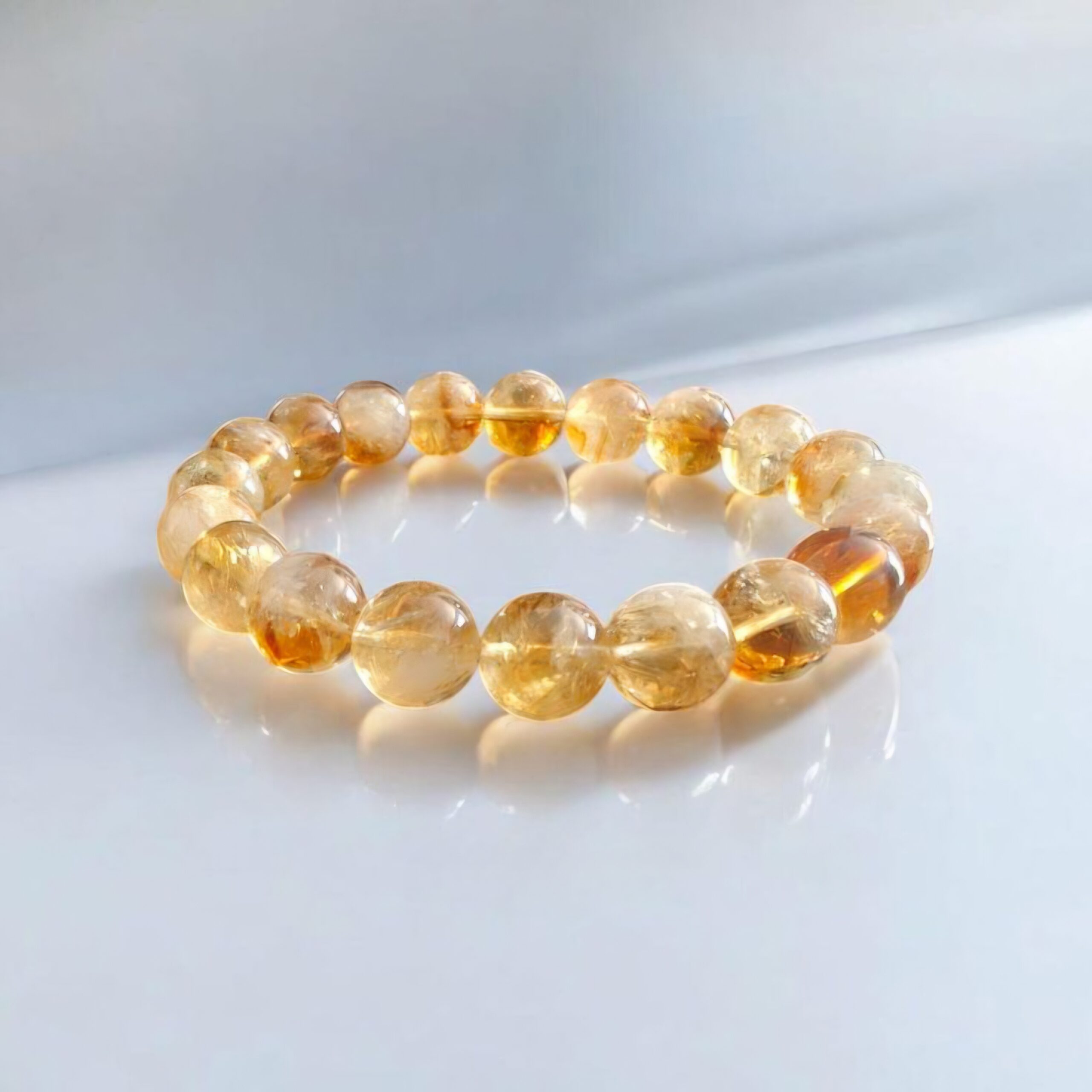 Original Citrine Stones Bracelet for Women & Men ( Abundance & Prosperity – Money Attraction Crystal Bracelet )