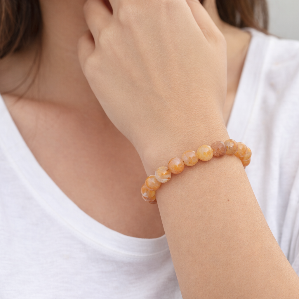 Original Citrine Stones Bracelet for Women & Men ( Wealth, Success & Positive Energy Healing Stone, Money Attraction Bracelet ) - Image 4