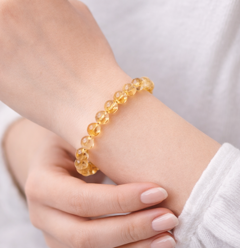 Original Citrine Stones Bracelet for Women & Men ( Abundance & Prosperity – Money Attraction Crystal Bracelet ) - Image 4