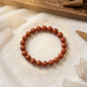 Original 100% Pure Stones Red Jasper Bracelet for Women & Men ( Bracelet – Strength, Stability & Protection Healing Stone )