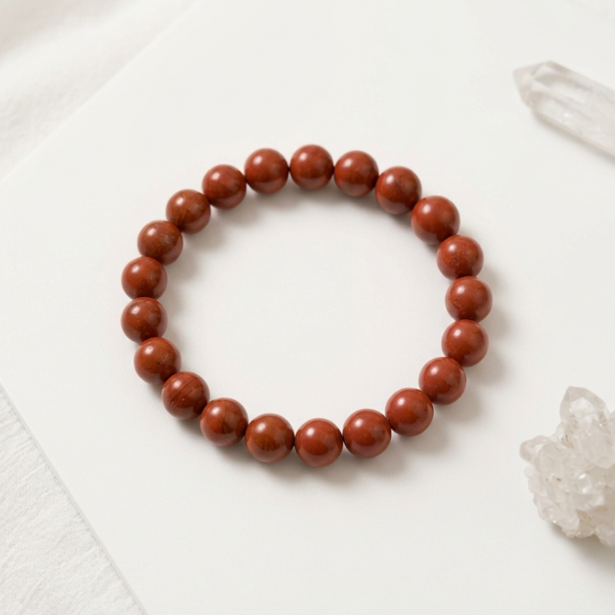 Original 100% Pure Stones Red Jasper Bracelet for Women & Men ( Bracelet – Strength, Stability & Protection Healing Stone ) - Image 5