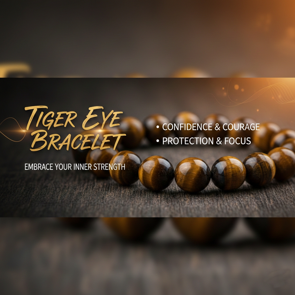 Original Tiger's Eye Stones Bracelet For Women & Men ( Wealth, Confidence & Protection Crystal Bracelet )
