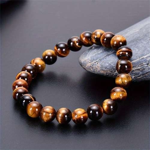 Original Tiger's Eye Stones Bracelet For Women & Men ( Wealth, Confidence & Protection Crystal Bracelet ) - Image 3