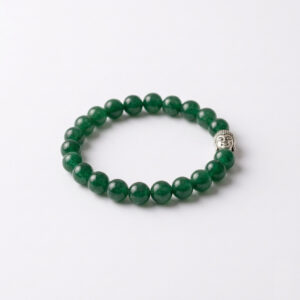 Cosmic Beads 100% Original Green Jade Buddha Charm Bracelet for Women & Men ( Prosperity, Luck & Positive Energy Healing Crystal )