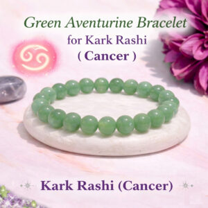 Cosmic Beads 100% Geunine Green Aventurine Bracelet for Karka Rashi ( Cancer ) - Attract Wealth & Harmony Naturally