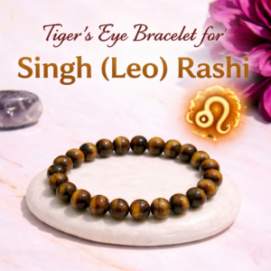 Cosmic Beads 100% Original tiger's eye bracelet for singh rashi ( Leo ) - Boost Confidence, Courage & Success