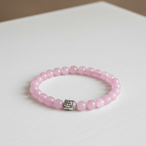 Cosmic Beads Original 100% Geunine Rose Quartz Buddha Charm Crystals ( Love, Peace & Healing Crystal Energy )